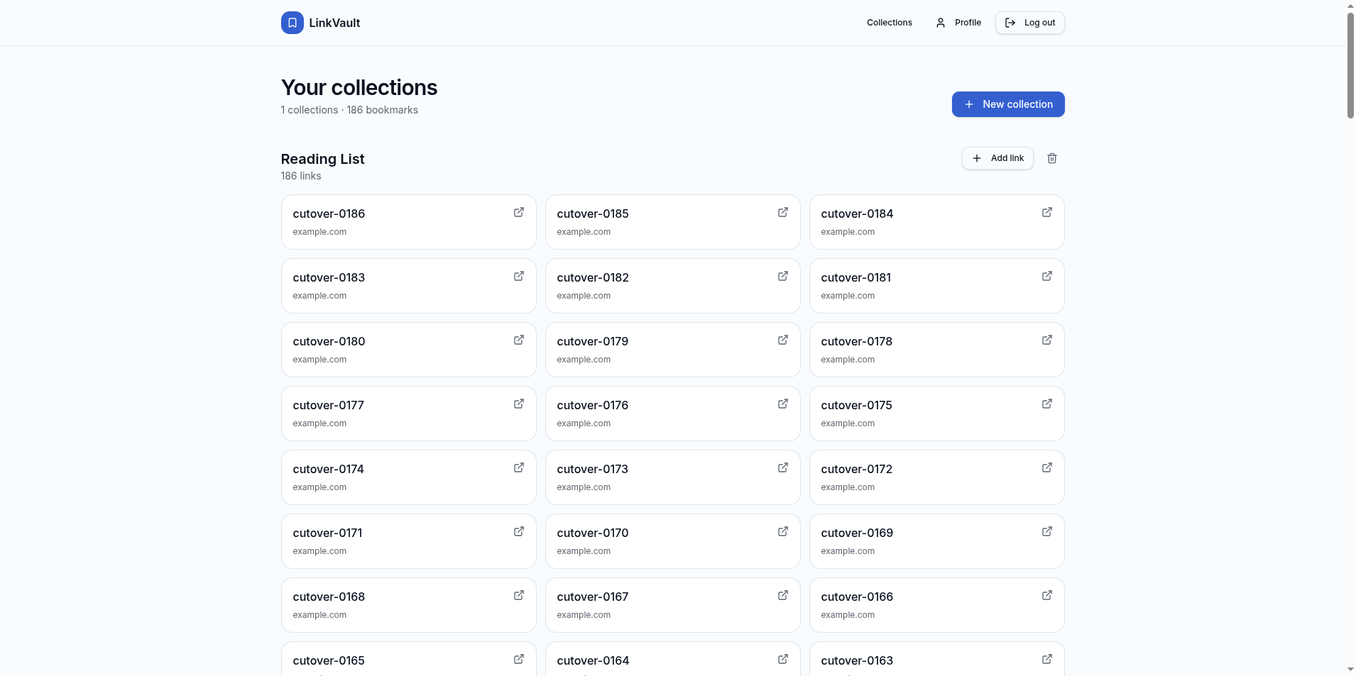 The app dashboard after the cutover, served entirely by self-hosted Supabase